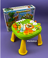 Інтерактивний музичний столик "Ігрозаврик" озвучено українською 17464 "WToys", підсвічування, 10 скоромо