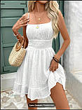 Білий, жіночий сарафан ошатний М р, фото 2