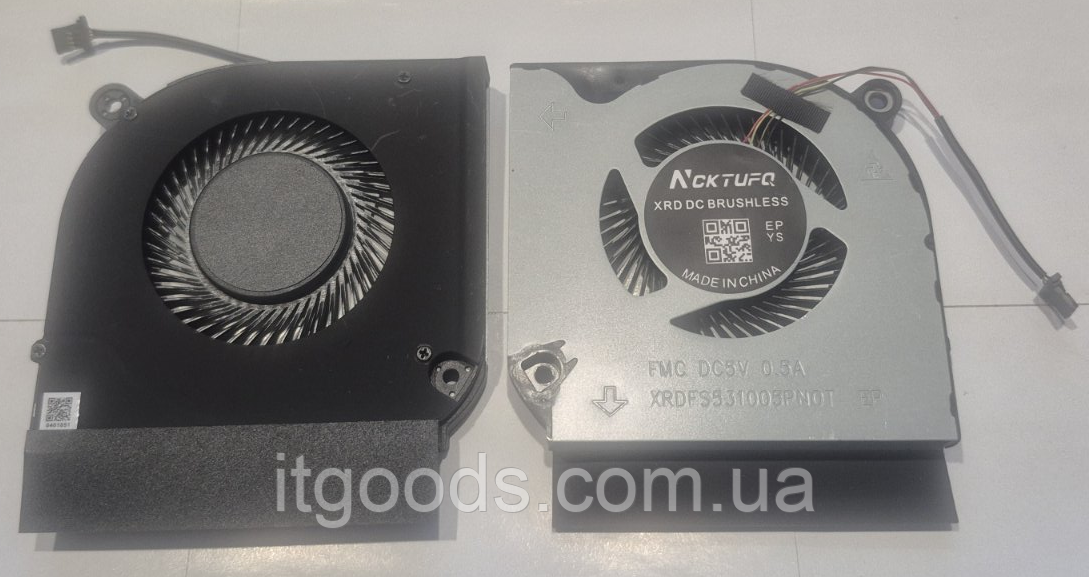 Вентилятор (кулер) для CPU відеокарти ноутбука ACER NITRO 5 AN517-52, AN515-44, AN515-55, 4pin Cooling Fan