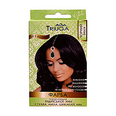 Фарба для волосся Triuga на основі хни природна Чорний 25 г