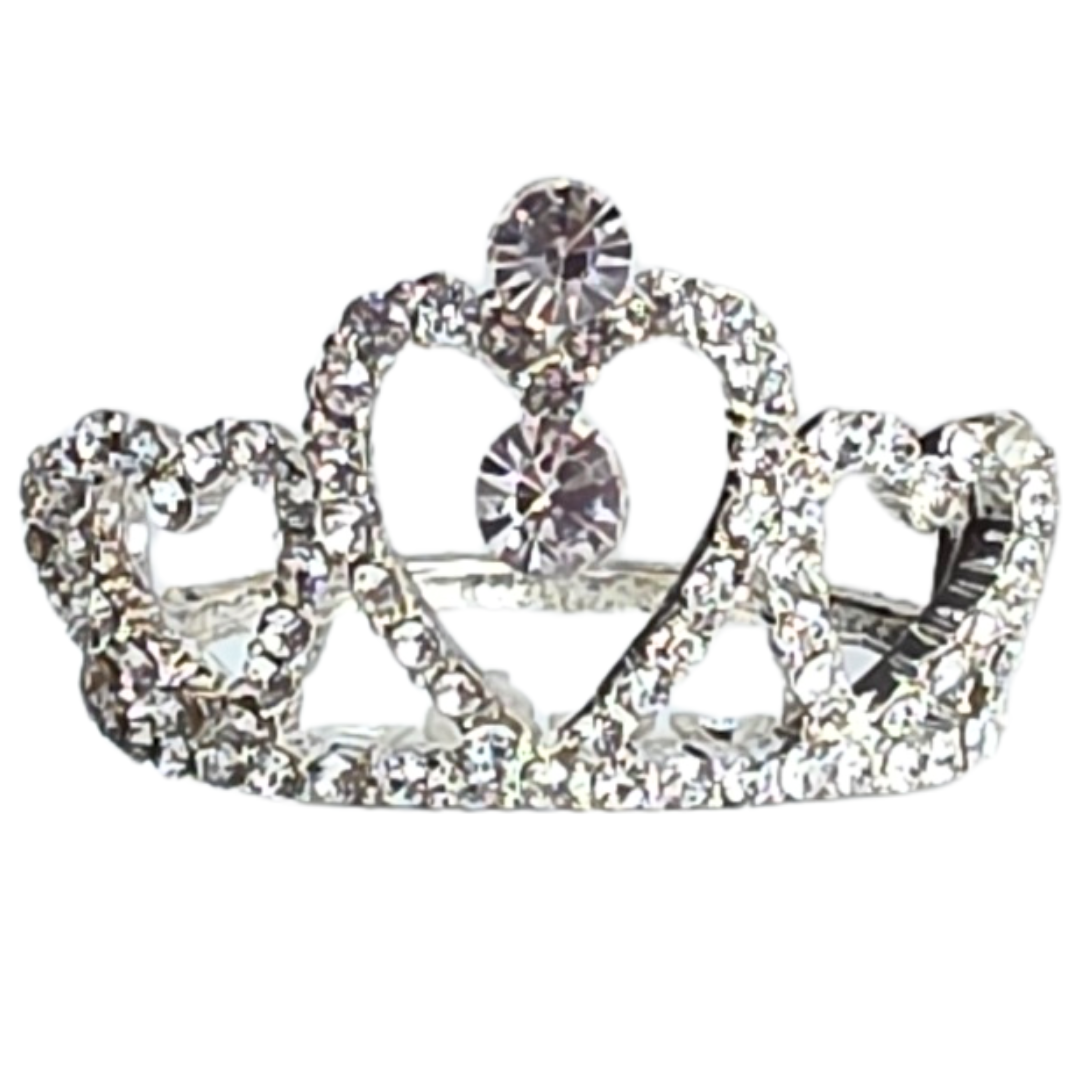 Шпилька-гребінь корона STARLOOK срібляста 4 см, фото 1