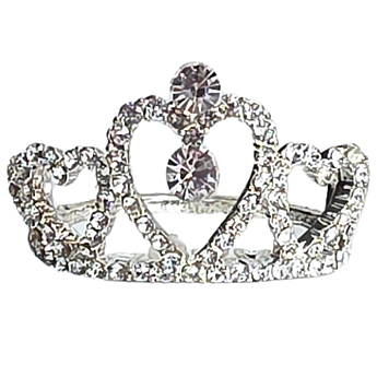 Шпилька-гребінь корона STARLOOK срібляста 4 см