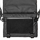 Чорна чоловіча сумка через плече SHERMAN месенджер для міста, фото 4