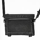 Чорна чоловіча сумка через плече SHERMAN месенджер для міста, фото 7