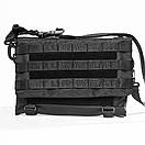 Чорна чоловіча сумка через плече SHERMAN месенджер для міста, фото 3