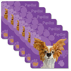 Набір підставок з пробки Arora Папильон (6 шт) 10,5х10,5 см