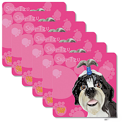 Набір підставок з пробки Arora Ши-тцу (6 шт) 10,5х10,5 см