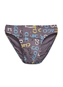 Bono труси чоловічі плавки сліпи 000438 сірі принт