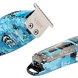 Набір для стрижки волосся і бороди з насадками 3в1 VGR V-645 Акумуляторна машинка з триммером та шейвером, фото 8