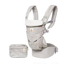 Рюкзак-переноска Ergobaby Omni 360 Baby Carrier All-In-One Cool Air Mesh з народження Pearl Grey