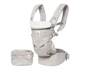 Рюкзак-переноска Ergobaby Omni 360 Baby Carrier All-In-One Cool Air Mesh Pearl Grey з народження
