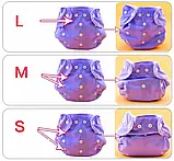 Вкладка для багаторазових підгузків 3-шаровий. мікрофібра, фото 2