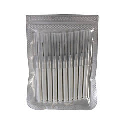 Міні-щіточки для брів і вій з ковпачком Starlet Professional 60/10, 10 шт/уп, Білі