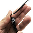 Окуляри Ray Ban 5896 чорні, скло, гнучка оправа, фото 7