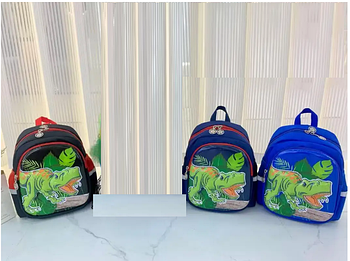 Рюкзак дитячий дошкільний 30*22 см на блискавці принт Динозавр у різних варіантах Fuerya