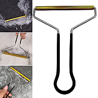 Щітка для чищення одягу з ручкою 18х11,5 см/скребок для килимів/крапка бритва/скребок від шерсті