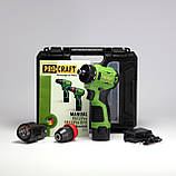 Безщітковий шуруповерт Procraft PA12Pro DFR (12В, 2Аг, 22Нм, 2 АКБ) зі змінним металевим патроном, фото 8