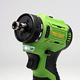 Безщітковий шуруповерт Procraft PA12Pro DFR (12В, 2Аг, 22Нм, 2 АКБ) зі змінним металевим патроном, фото 3