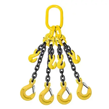 Стропи ланцюгові 4СЛ G80 (з обмежувачами гілок)