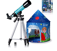 Телескоп-рефрактор BRESSER JUNIOR 50/360 з тентом - наметом