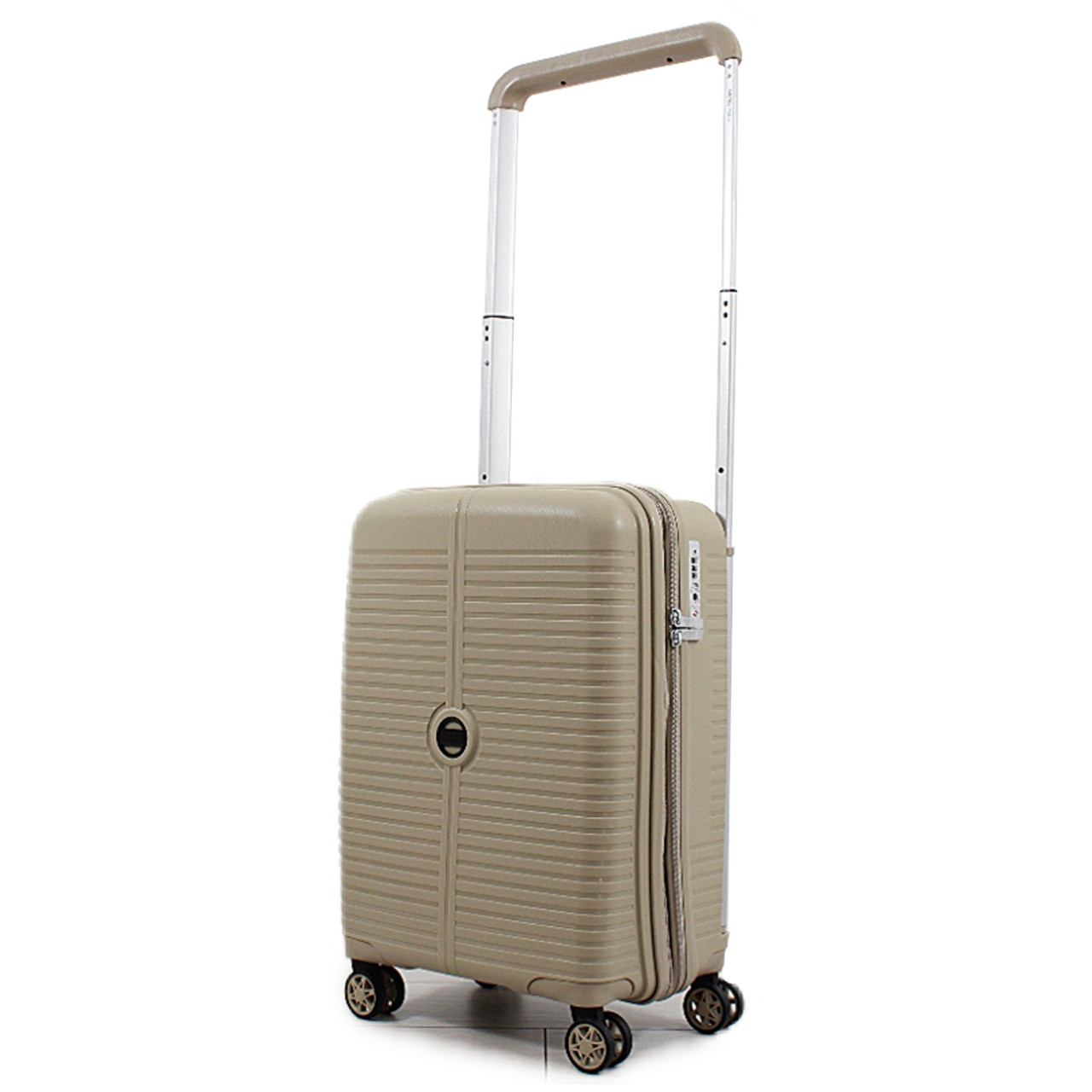 Валіза ручна поклажа S поліпропілен шампань 55х39х23+5/46л/3.2кг/Airtex, фото 1