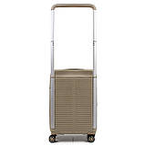 Валіза ручна поклажа S поліпропілен шампань 55х39х23+5/46л/3.2кг/Airtex, фото 3