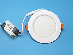 Світлодіодний світильник стельовий врізний круглий 6W 4100K