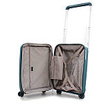 Валіза ручна поклажа S поліпропілен зелена 55х39х23+5/46л/3.2кг/Airtex, фото 10