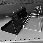 Підставка для хот-догів та шаурми з прозорого акрилу на 3 хот-доги, 215×115×120 мм, фото 4