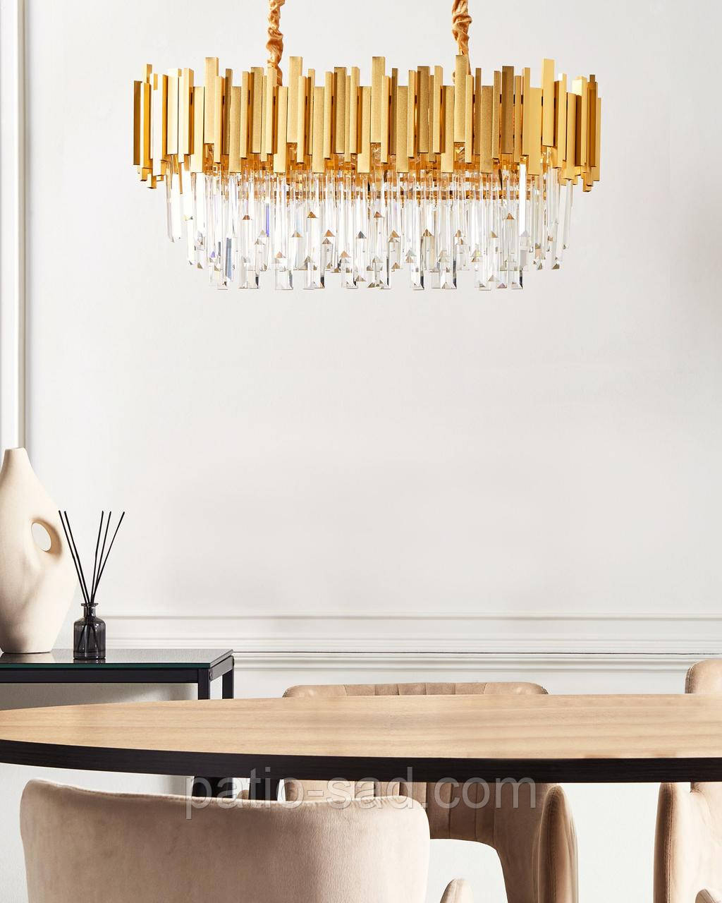 Золота люстра GARCIA металева, фото 1