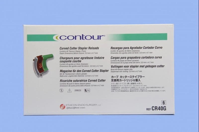 Касети зі скобами і ножем Ethicon, товсті, до апаратів Contour, 46 скоб