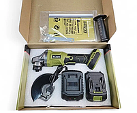 Кутова безщіткова шліфувальна машина акумуляторна ELTOS МШУ-125/20BL-1 з 1 АКБ 20 В / 4,0 Ач і зарядним, фото 7