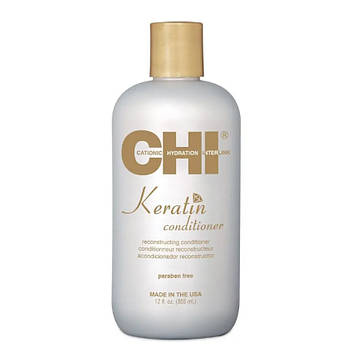 Відновлюючий кератиновий кондиціонер для волосся CHI Keratin Conditioner, 355 мл (CH-7)