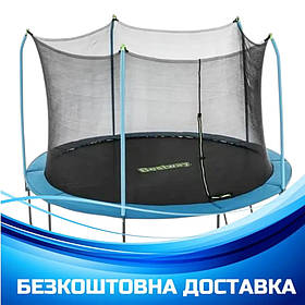 Батут дитячий (зі сходами, 366 х 278 см) Bestway 59104 | Батут на пружинах