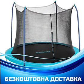 Батут дитячий (із захисною сіткою, 305 х 255 см) Bestway 59103| Батут на пружинах