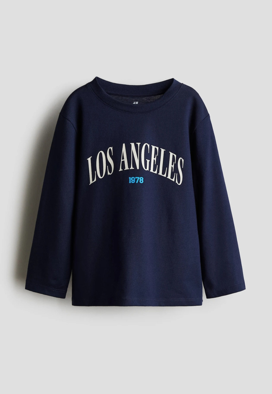 Реглан синій Los Angeles H&M 110/116см, фото 1