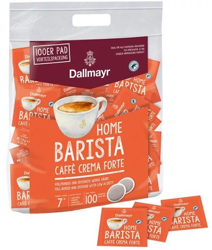 Кава в чалдах Senseo Dallmayr Caffe Crema Forte 100 чалд (100 монодоз Philips Senseo 62 мм), фото 1