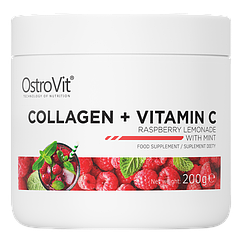 Колаген Collagen + Vitamin C 200g (Raspberry limonade with mint)