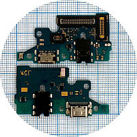 Шлейф Samsung Galaxy A71 2020 A715F з роз'ємом зарядки, навушників та мікрофоном Оригінал 100% - нижня плата