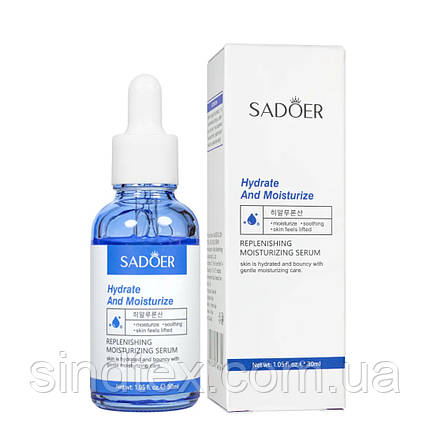 Гіалуронова сироватка для обличчя Sadoer з ефектом ліфтингу, 30ml, фото 1