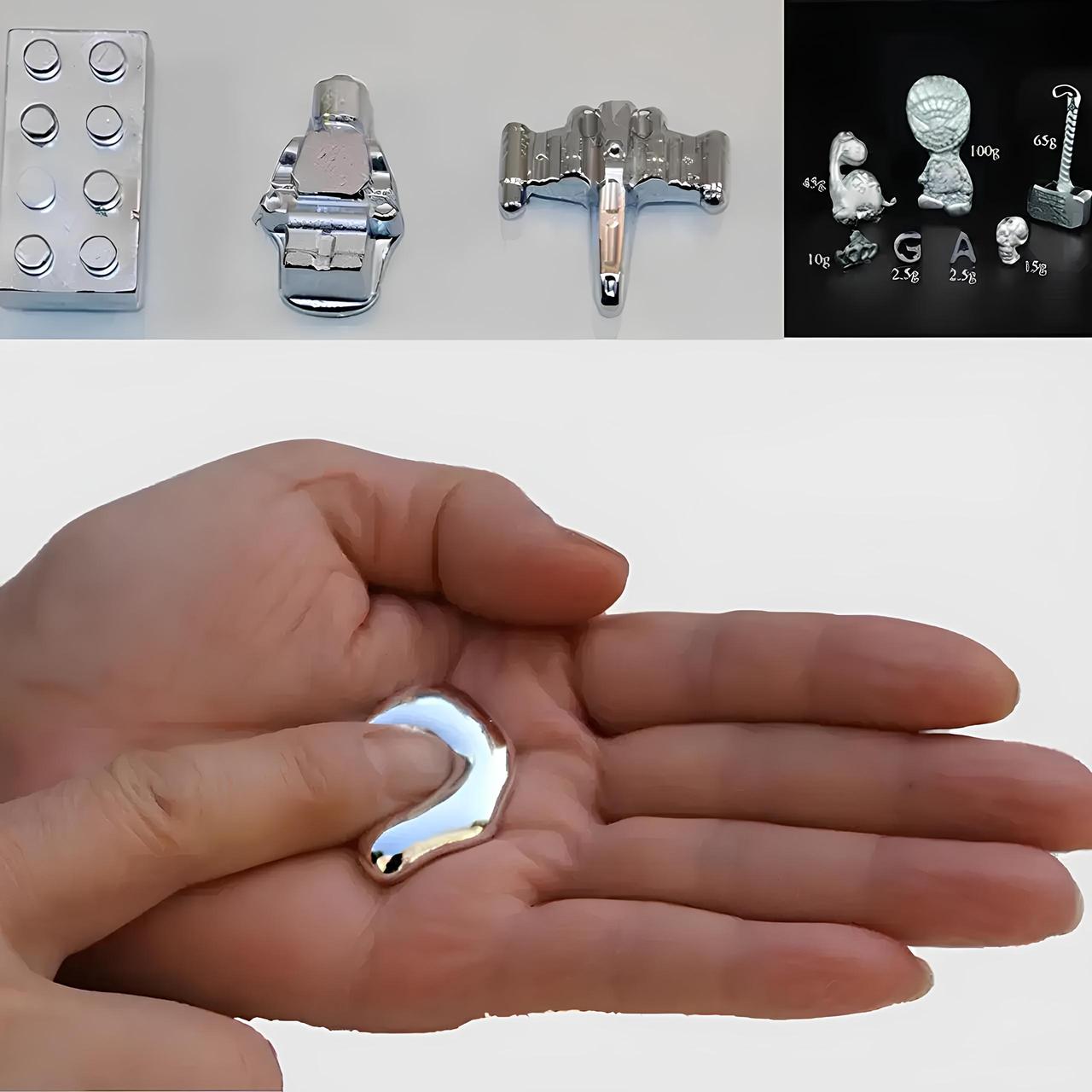 Метал Галлій RESTEQ 20 грамів — метал Ga з чистотою 99.99%, плавиться в руці