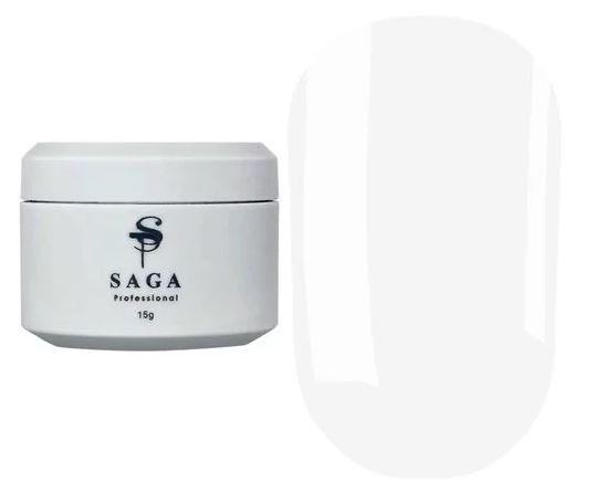 Гель для нарощування нігтів SAGA Builder Pastel Color №01 (білий), 15 мл