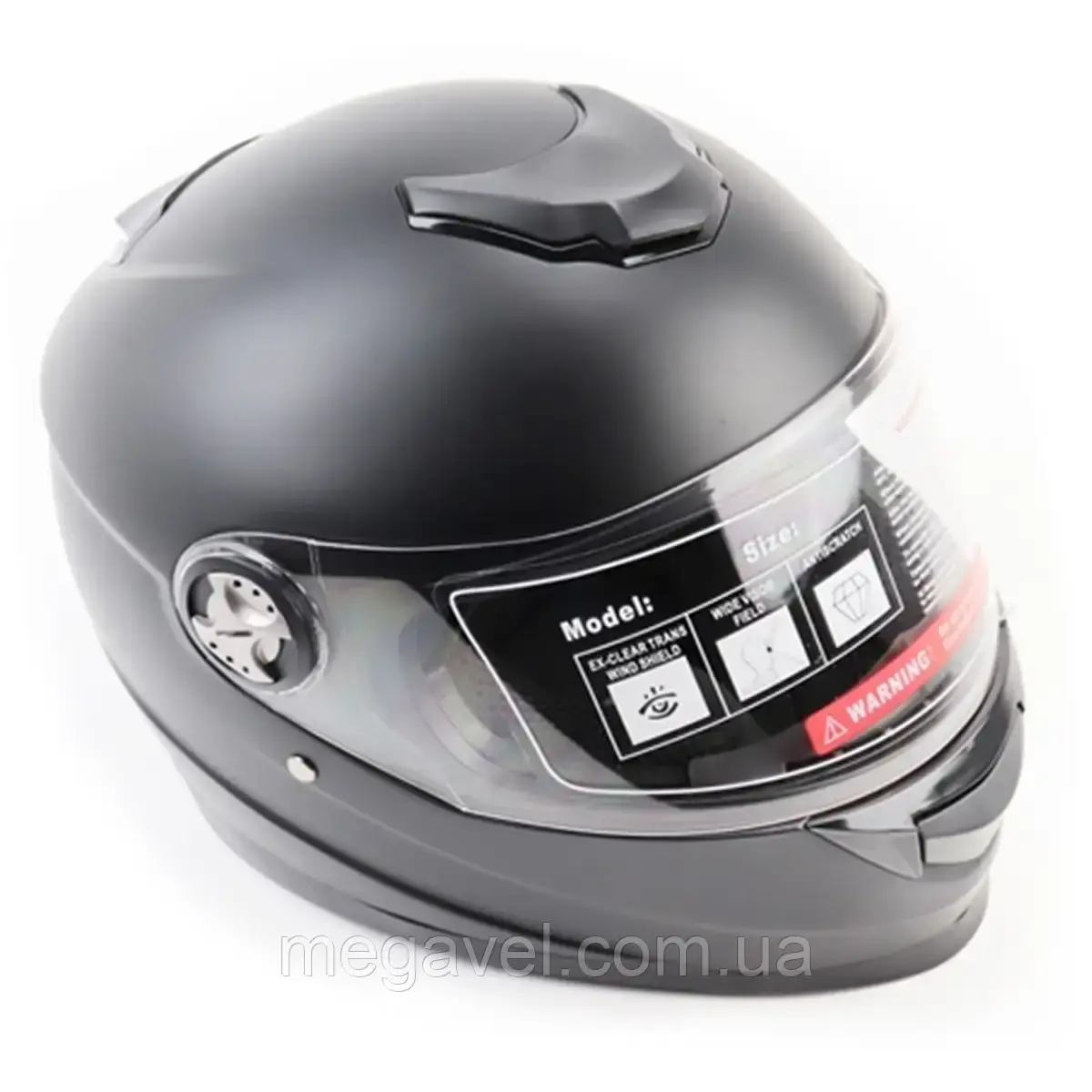 Мотошолом FORTE M65 Колір: Чорний; Розмір: M, фото 1