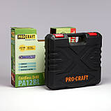 Безщітковий шуруповерт Procraft PA12BL (12В, 2Аг, 30Нм, 1 АКБ) Акумуляторний шуруповерт Прокрафт PA-12BL, фото 9