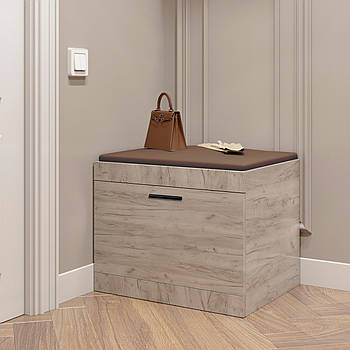 Тумба для взуття Еверест Соната ТО-600 60х38х45 дуб крафт білий (DTM-2723)