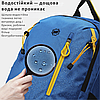 Універсальний рюкзак для міста походу водостійкий синій із відділенням для ноутбука 15,6" легкий 27 л Tigernu, фото 3
