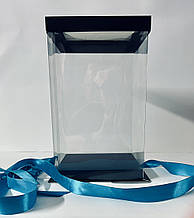 Коробка висічка Еліт 175х175х290 мм, Прозорий пластик, картон (без стрічки)