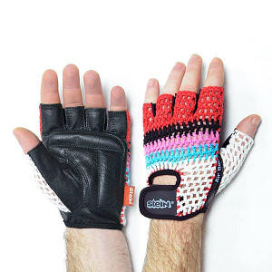 Рукавички Stein AirBody (L) — червоно-сірі