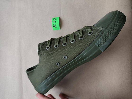 СКИДКА! 44р (27,5 см) Кеды зеленые мужские конверсы converse тканевые текстильные, фото 5