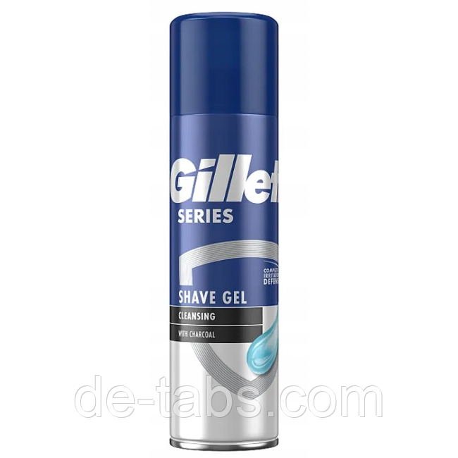 Gillette Series Shaving Cleansing With Charcoal гель для гоління